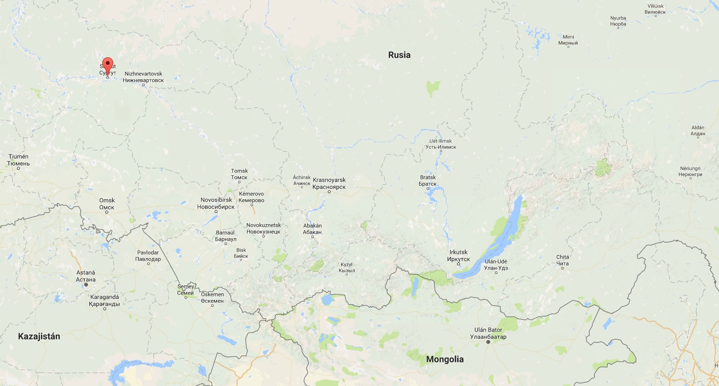 Ubicación de Surgut (Rusia). | Bolsamanía/Google Maps surgut rusia ubicacion maps
