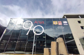 ep archivo   la sede central de andbank en escaldes engordany con el logo conmemorativo del 90