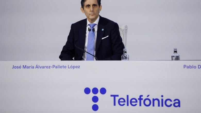 ep el consejero delegado de telefonica jose maria alvarez pallete lopez durante una junta general de ep el consejero delegado de telefonica jose maria alvarez pallete lopez durante una junta general de