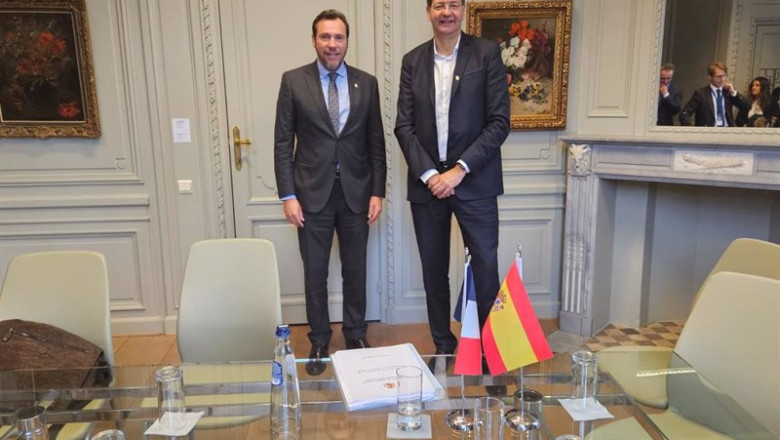 ep el ministro oscar puente junto a su homologo frances patrice vergriete ep el ministro oscar puente junto a su homologo frances patrice vergriete