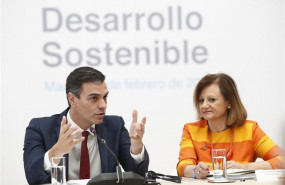 ep el presidente del gobierno pedro sanchez y la alta comisionada para la agenda 2030 cristina