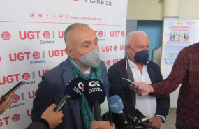 ep el secretario general de ugt pepe alvarez atiende a los medios de comunicacion en tenerife