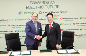 ep ignacio galan presidente de iberdrola y toru kuwahara vicepresidente de kansai