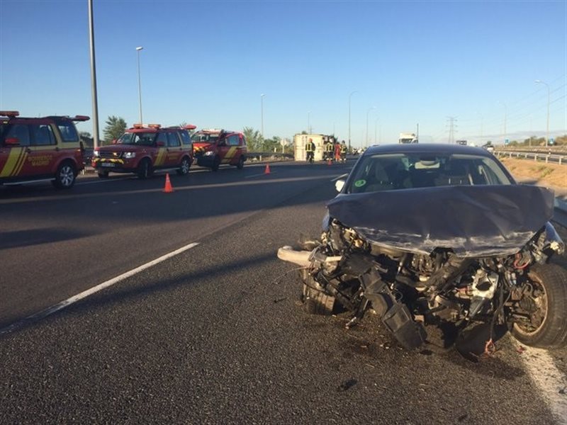 ep imagen de un siniestro en el accidente de trafico en la carretera m-50 de madrid ep imagen de un siniestro en el accidente de trafico en la carretera m-50 de madrid