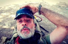 ep imagen del periodista ferran barber en un dscanso en el camino minutos antes de ser brutalmente