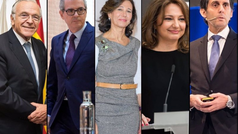 ep isidre faine pablo isla ana botin marta alvarez y jose maria alvarez-pallete los cinco lideres