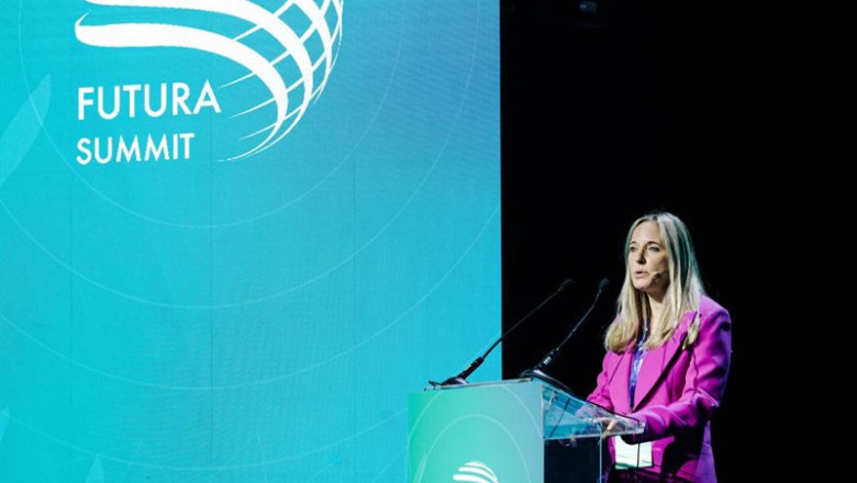 ep la fundadora de futura summit monica rico durante la primera jornada del esg summit europe 2025