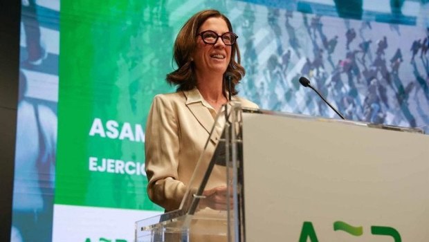ep la presidenta de la aeb alejandra kindelan durante la asamblea general celebrada el 21 de abril