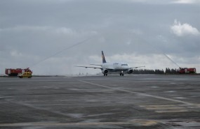ep llegadaprimer vuelolufthansaaeropuertosantiago