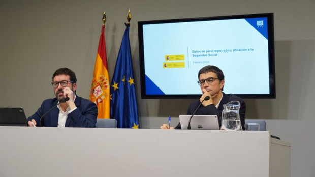 ep los secretarios de estado de trabajo joaquin perez rey y de seguridad social y pensiones borja