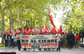 ep manifestacion en valladolid contra el cierre de bimbo