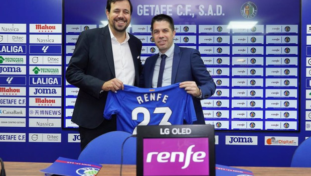 ep renfe se convierte en tren oficial del getafe cf hasta el 30 de junio de 2024