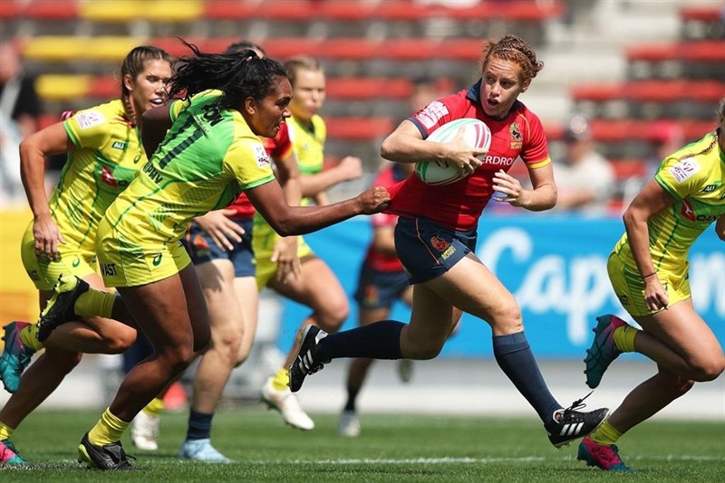 La selección española femenina de rugby seven termina décima en las