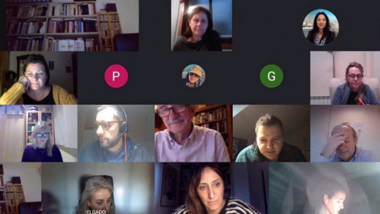Archivo - La mesa negociadora del convenio sectorial de banca, en su reunión virtual del 27 de enero. | CCOO SERVICIOS - Archivo ep archivo la mesa negociadora del convenio sectorial de banca en su reunion virtual del 27 de