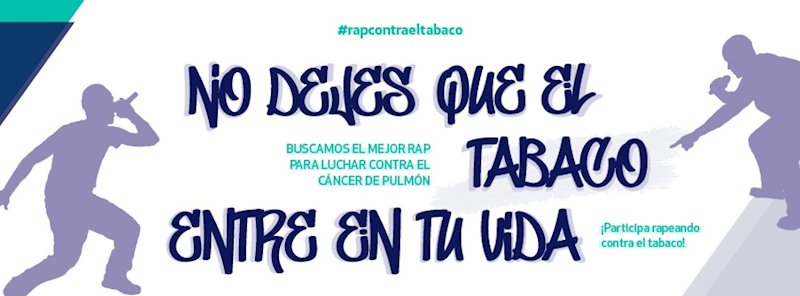 ep cartel del concurso no dejes que el tabaco entre en tu vida del grupo espanol de cancer de pulmon