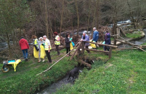 ep cerca de 30 voluntarios participan en tareas de limpieza de residuos abandonados en es llac gran