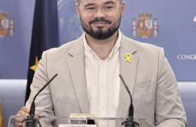 ep el portavoz de erc en el congreso de los diputados gabriel rufian ofrece una rueda de prensa a