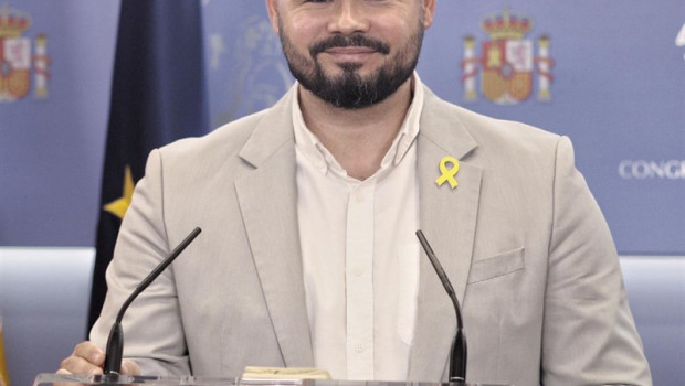 ep el portavoz de erc en el congreso de los diputados gabriel rufian ofrece una rueda de prensa a