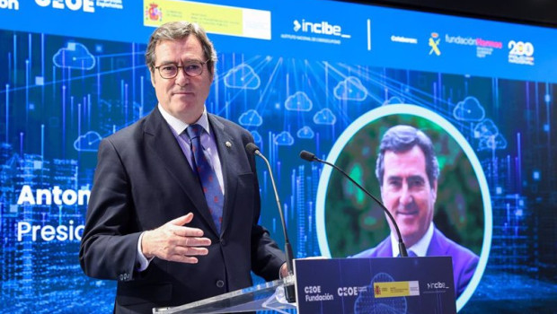 ep el presidente de ceoe antonio garamendi durante la presentacion del proyecto ciberseguridad en la