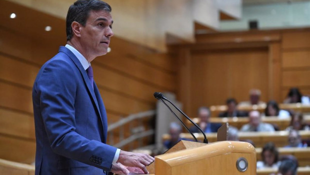 ep el presidente del gobierno pedro sanchez este martes en el senado