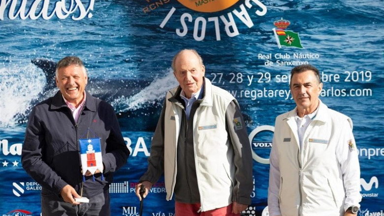 ep el rey emerito juan carlos i en la regata rey juan carlos - el corte ingles master 2019 en