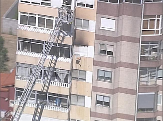 Foto tomada por la Policía Nacional del incendio en Vigo | POLICÍA NACIONAL ep foto tomadala policia nacionalincendiovigo