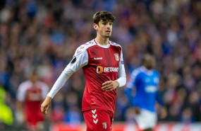 ep francisco trincao en un partido con el braga en la liga europa