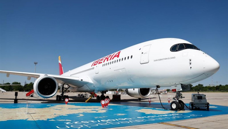 Óscar J.Barroso - Europa Press ep iberia presentanuevo avion a350 bautizado como juan sebastian elcano en honormarino espanol