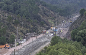 ep imagenes de las obra de reparacion de la via en adamuz tras el siniestro a 29 de enero de 2026 en