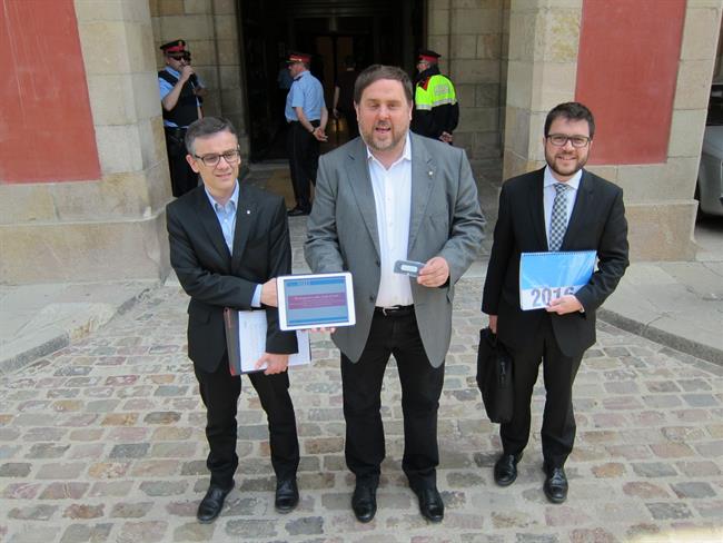 J.M.Jové, el vpte.Oriol Junqueras y P.Aragonès | Europa Press - Archivo ep jmjove vpteoriol junquerasparagons