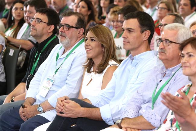 José Rodríguez de la Borbolla, Susana Díaz y Pedro Sánchez | EUROPA PRESS ep jose rodriguezla borbolla susana diazpedro sanchez