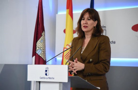 ep la consejera de igualdad y portavoz del gobierno de castilla-la mancha blanca fernandez en rueda