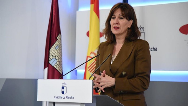 ep la consejera de igualdad y portavoz del gobierno de castilla-la mancha blanca fernandez en rueda