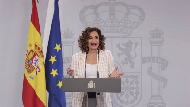 ep la ministra portavoz y de hacienda maria jesus montero ofrece una rueda de prensa despues de la