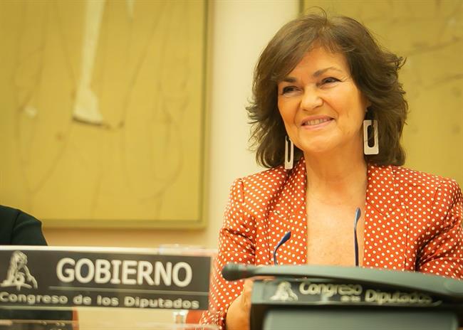 La vicepresidenta Carmen Calvo comparece en el Congreso | CONGRESO ep la vicepresidenta carmen calvo comparececongreso