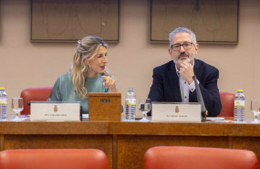 ep la vicepresidenta del gobierno y ministra de trabajo yolanda diaz y el portavoz economico de
