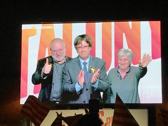 ep lluis puig carles puigdemont clara ponsati campana electoral21-d