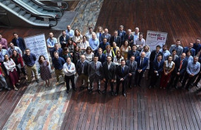 ep los integrantes del piloto espanol del proyecto coordinet durante el acto de presentacion en la