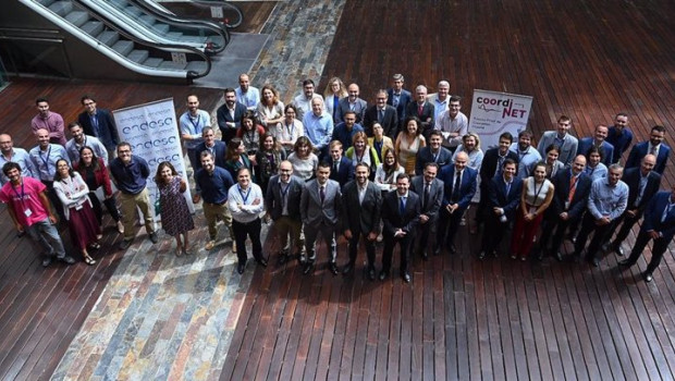ep los integrantes del piloto espanol del proyecto coordinet durante el acto de presentacion en la