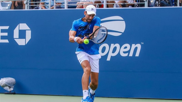 ep novak djokovic durante un entrenamiento