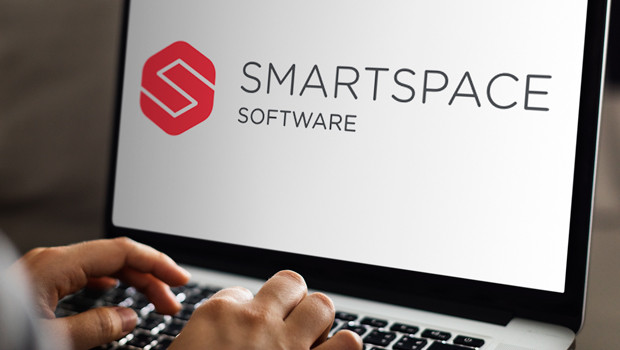 dl software smartspace apuntar espacio inteligente espacio de trabajo gestión del lugar de trabajo tecnología logo