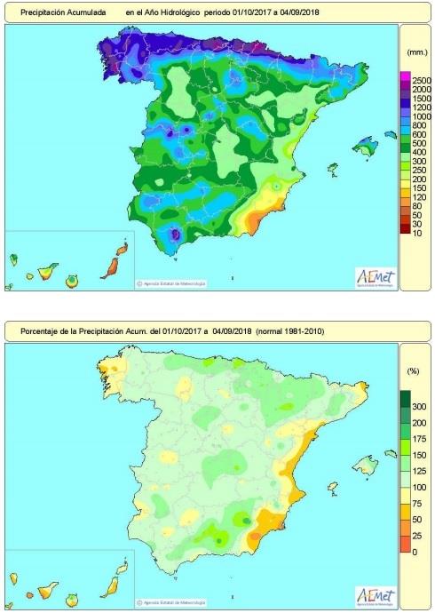 El año hidrológico acumula un 13% de superavit | AEMET ep ano hidrologico acumula13 de superavit