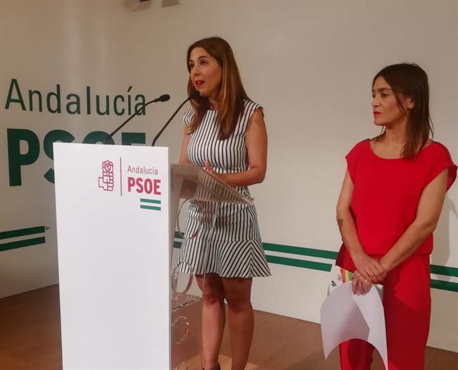 Beatriz Rubiño (PSOE-A), en rueda de prensa en Granada | PSOE-A ep beatriz rubino psoe-a en ruedaprensagranada