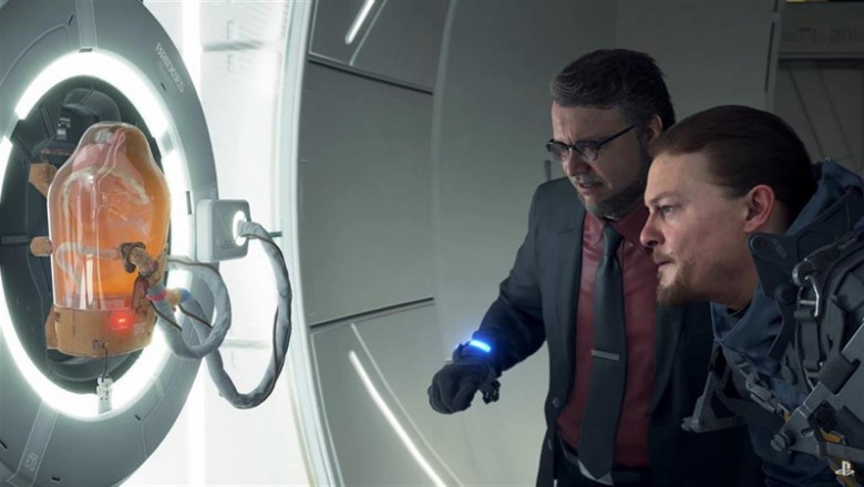 El director de cine Guillermo del Toro (izquierda), junto al actor Norman Reedus (derecha), en el videojuego Death Stranding | PLAYSTATION ep directorcine guillermotoro izquierda juntoactor norman reedus derecha envideojuego death stranding