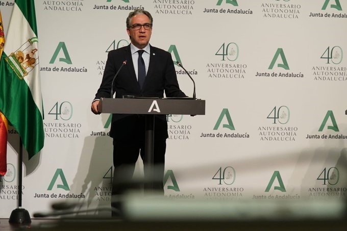 ep el portavoz del gobierno andaluz elias bendodo en rueda de prensa tras el consejo de gobierno