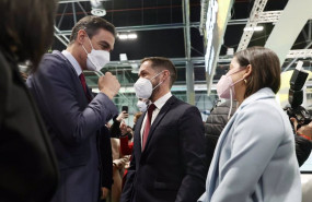 ep el presidente del gobierno pedro sanchez visita los estands de las diferentes comunidades a su