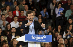 ep el presidente del pp pablo casado interviene en un acto de celebracion de los 11 anos de