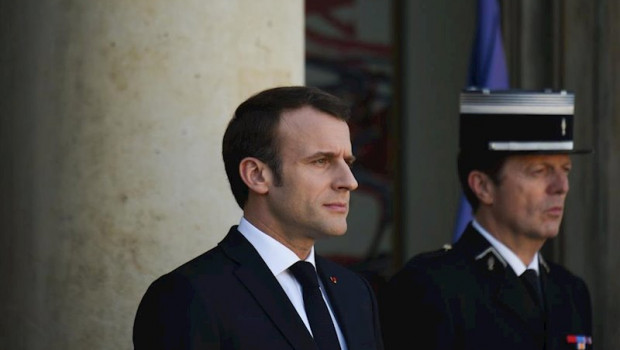 ep emmanuel macron en el palacio del eliseo
