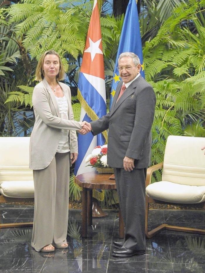 Federica Mogherini y Raúl Castro | GRANMA ep federica mogheriniraul castro