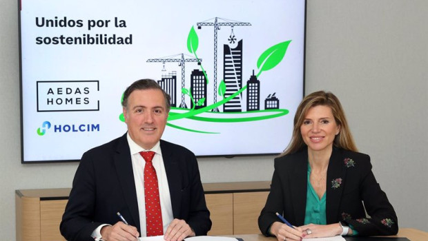 ep firma de colaboracion entre aedas homes y holcim espana